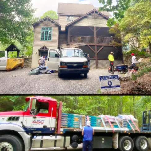 New roof installation in the Asheville NC area by Southern Star Roofing