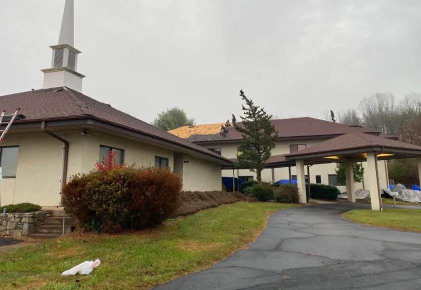 Church roof replacement in Western NC — Marshall area roof replacement by Southern Star Roofing