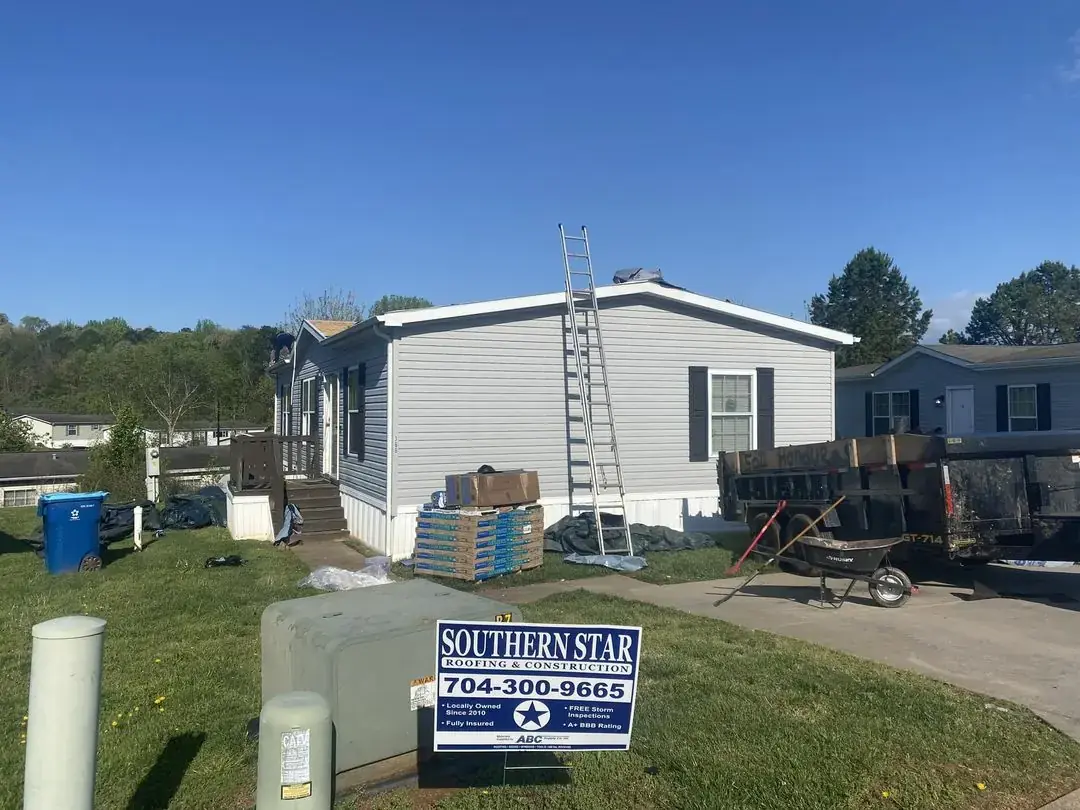 Completed residential roof replacement — Concord area roof replacement by Southern Star Roofing